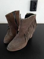 Suède bruine cowboylaarsjes maat 41!, Bruin, Lage of Enkellaarzen, Ophalen of Verzenden, Zo goed als nieuw
