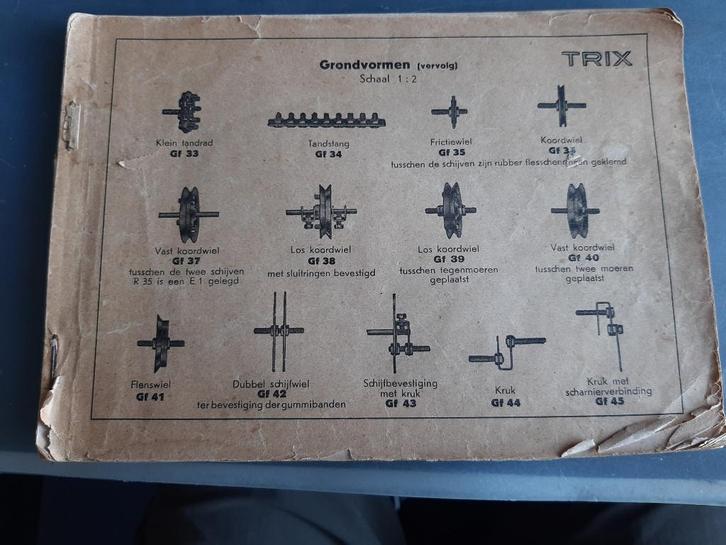 trix bouwdozen brochure, Hobby en Vrije tijd, Modelbouw | Auto's en Voertuigen, Gebruikt, Overige typen, 1:50 of kleiner, Overige merken