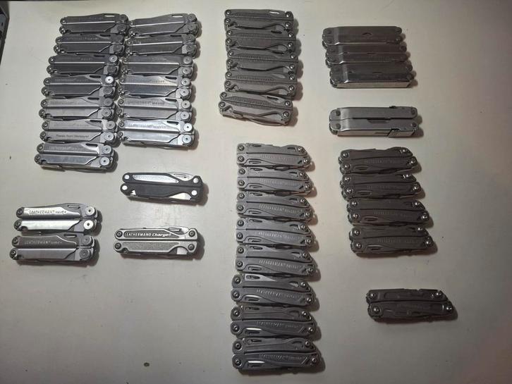 51 x leatherman multitool Per stuk of samen, Caravans en Kamperen, Kampeergereedschap, Zo goed als nieuw, Ophalen of Verzenden