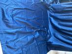 Glanskatoen KoningsBlauw Sjieke overgordijnen., Blauw, 120 cm of meer, Ophalen of Verzenden, Zo goed als nieuw