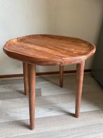 Tafel acacia hout, decoratieve vorm, merk Pomax, Huis en Inrichting, Ophalen, Rond, Nieuw, 50 tot 100 cm