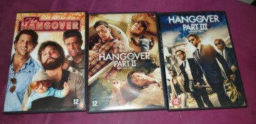 Te koop dvds The Hangover part 1 , 2 , 3, Cd's en Dvd's, Dvd's | Komedie, Zo goed als nieuw, Actiekomedie, Vanaf 9 jaar, Ophalen of Verzenden