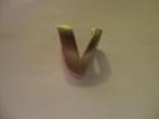 matzilveren letter V hanger, Sieraden, Tassen en Uiterlijk, Kettinghangers, Overige voorstellingen, Verzenden, Zo goed als nieuw