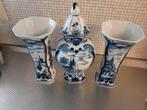 Delfts Blauw Vaas Set, Antiek en Kunst, Ophalen of Verzenden