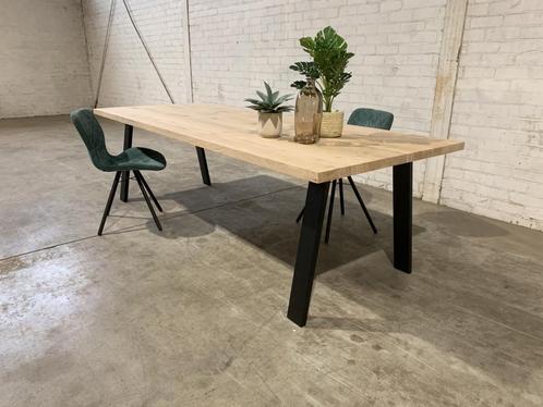 Eiken eettafel op maat - ALLES MOGELIJK, Huis en Inrichting, Tafels | Eettafels, Nieuw, 50 tot 100 cm, 200 cm of meer, Vijf personen of meer
