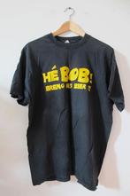 T-shirt 'Hé Bob, breng ons bier', maat L, Kleding | Heren, T-shirts, Maat 52/54 (L), Gedragen, Ophalen of Verzenden, Zwart