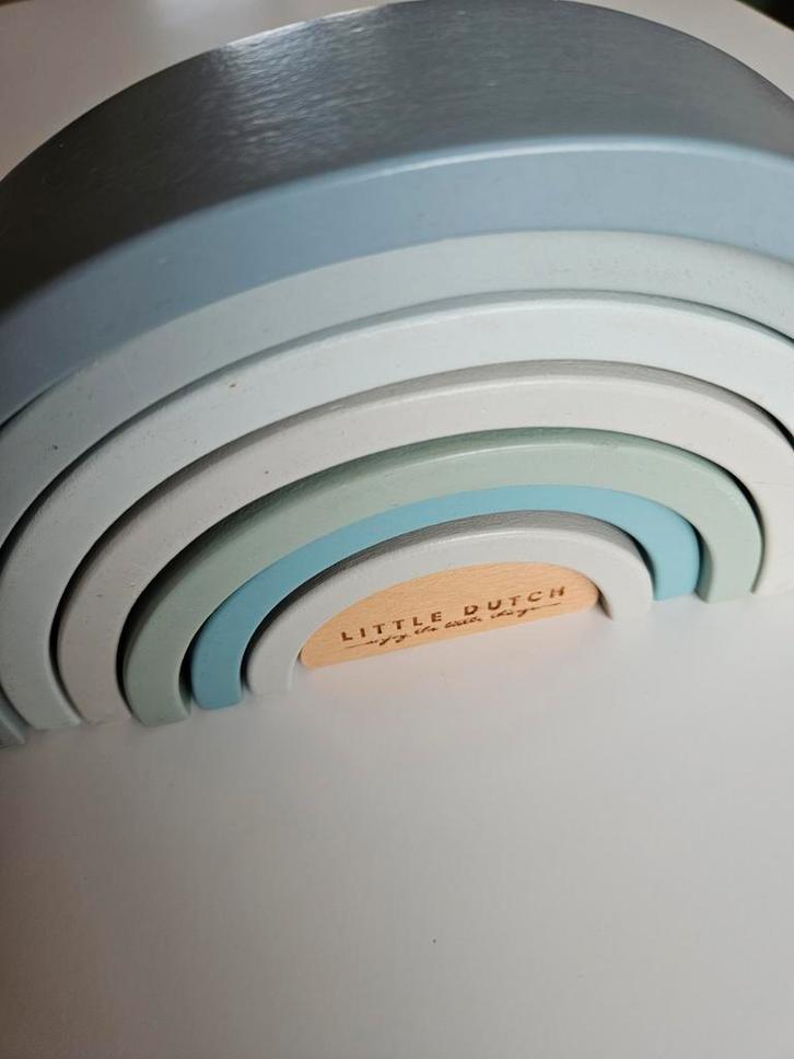 Little Dutch Regenboog - Stapelplezier!, Kinderen en Baby's, Speelgoed | Houten speelgoed, Zo goed als nieuw, Overige typen, Ophalen of Verzenden