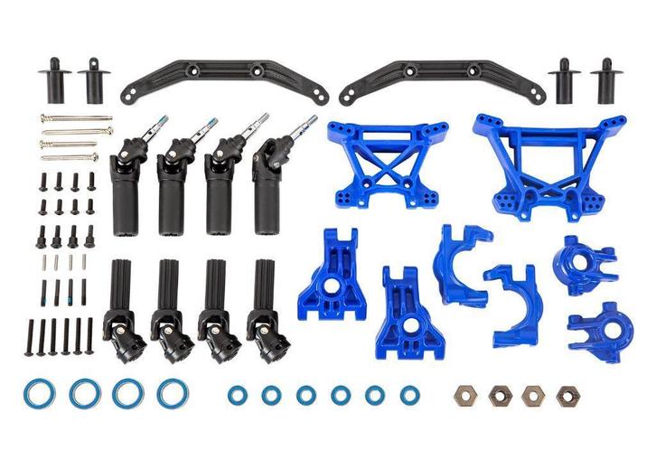TRAXXAS Outer Driveline & Suspension Upgrade Kit, Blue., Hobby en Vrije tijd, Modelbouw | Radiografisch | Auto's, Nieuw, Auto offroad