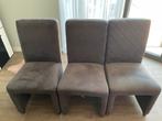 Tekoop eetkamer stoelen + bank, Ophalen, Gebruikt, 75 tot 100 cm, Rechte bank