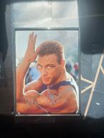 Jean claude van damme gesigneerde foto, Verzamelen, Muziek, Artiesten en Beroemdheden, Ophalen of Verzenden, Nieuw, Foto of Kaart