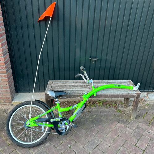 WeeRide Tandem Aanhangfiets Copilot Green, Fietsen en Brommers, Fietsaccessoires | Aanhangers en Karren, Zo goed als nieuw, Aanhangfiets