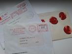 3 enveloppen autobedrijf winschoten lakzegels, Postzegels en Munten, Verzenden, Envelop
