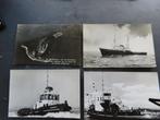 4 ansichtkaarten sleepboten Smit & co, Ophalen of Verzenden, Motorboot, Kaart, Foto of Prent