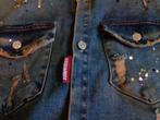 dsquared2 spijker blouse, Kleding | Heren, Ophalen of Verzenden, Zo goed als nieuw, Blauw