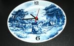 Keukenklok - Hollandse Ter Steege wandklok Delft Blauw 1984', Ophalen of Verzenden, Gebruikt, Analoog, Wandklok
