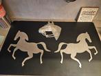 Mooie ijzeren paarden. Leuk voor op een hek of stal deur., Ophalen of Verzenden, Zo goed als nieuw, Overige soorten