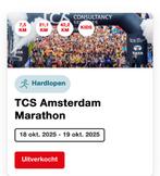 Startbewijs marathon Amsterdam, Ophalen of Verzenden