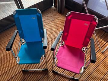 Roze & Blauwe Campingstoeltjes voor Kinderen beschikbaar voor biedingen