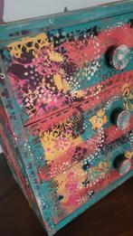 Bohemian/Hippie/Art/Mini/Kastje/Ladekastje, Ophalen of Verzenden