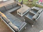 Mooie loungeset, moet weg, taupe, 8 pers, 250*250, Tuin en Terras, Tuinsets en Loungesets, Ophalen, Kunststof, Gebruikt, Bank