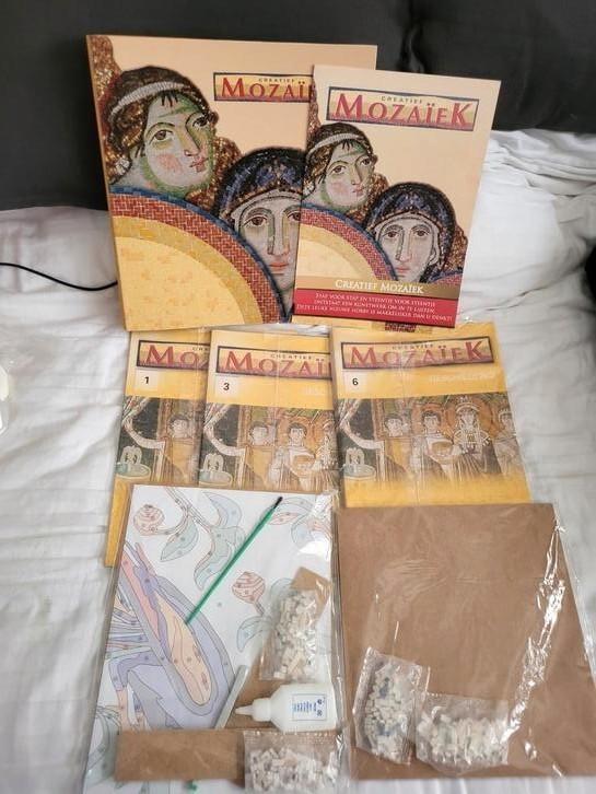 Huizen - Mozaiek Pakket, Hobby en Vrije tijd, Knutselen, Zo goed als nieuw, Materiaal, Ophalen of Verzenden