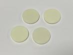 Partij 4x nieuwe 3x3 ronde glow in the dark Lego tegels