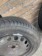 Winterbanden 185/60/R16 volkswagen polo op stalen velg, Auto-onderdelen, Banden en Velgen, Gebruikt, 16 inch, Banden en Velgen