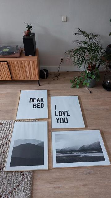 Fotolijsten 50x70 (4 stuks) goud look  beschikbaar voor biedingen