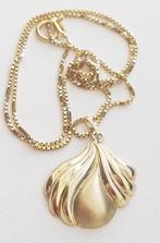 Mooie gouden ketting met fantasie hanger 8 karaats, Met hanger, Verzenden, Zo goed als nieuw, Goud