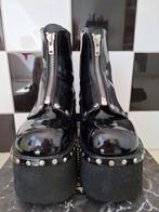 Demonia cult platform laklaarsjes maat 40, Kleding | Dames, Schoenen, Ophalen of Verzenden, Zo goed als nieuw, Zwart