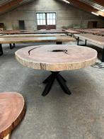 Ronde hardhouten tafel, ., Rond, Nieuw, Ophalen of Verzenden