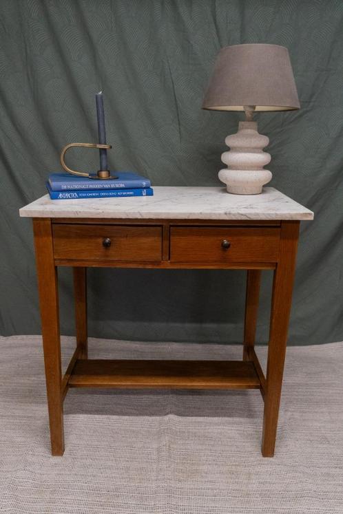 Antieke kaptafel, Huis en Inrichting, Tafels | Kaptafels, Gebruikt, Minder dan 100 cm, 50 tot 100 cm, Hout, Ophalen