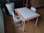 Kinder tafel met 2 stultjes, Kinderen en Baby's, Kinderkamer | Tafels en Stoelen, Ophalen, Gebruikt, Tafel(s) en Stoel(en)