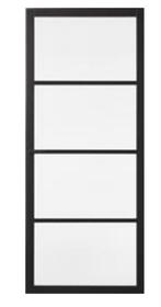 Zwarte houten binnendeur, stomp, nieuw, Ophalen, Nieuw, Binnendeur, 200 tot 215 cm