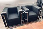 Replica LC2 Fauteuils - Le Corbusier/Perriand, Huis en Inrichting, Fauteuils, Ophalen, Minder dan 75 cm, Vintage chic Corbusier Perriand