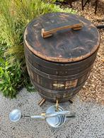 Houten regenton Whisky "Lowland Deluxe", Los deksel, Ophalen, Met kraantje, 150 liter of meer, Nieuw