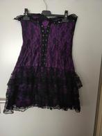 Gothic Jurk met Kant maat M, Kleding | Dames, Jurken, Maat 38/40 (M), Paars, Ophalen of Verzenden, Boven de knie