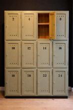 Stoere houten lockerkast – Old Basics, Huis en Inrichting, Kasten | Lockerkasten, Ophalen, Zo goed als nieuw, Stoer, Robuust, Hout, Eyechatcher