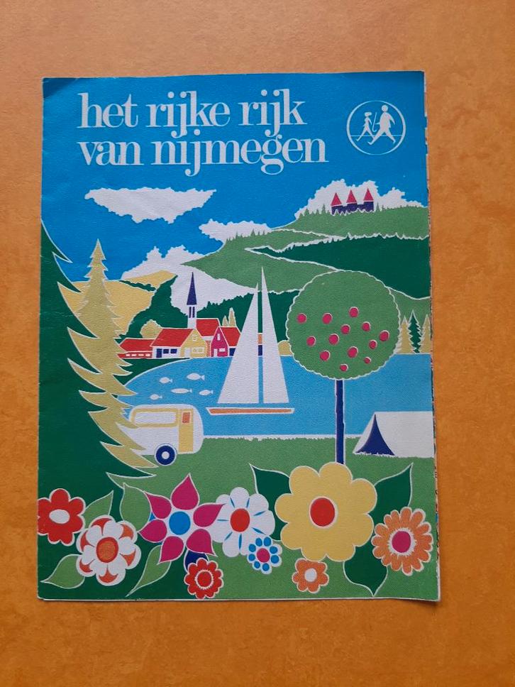 oude plattegrond het rijke rijk van Nijmegen, 1971?, Boeken, Atlassen en Landkaarten, Zo goed als nieuw, Landkaart, Nederland