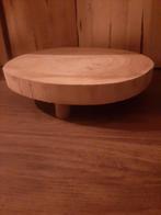Houten plateau, Ophalen of Verzenden, Zo goed als nieuw, Rond, Hout