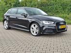 Audi A3 1.5 Tfsi 150pk CoD Ultra S Tronic 2018 Zwart, Auto's, 1498 cc, 4 cilinders, Leder en Stof, Zwart