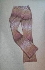 Costes Flarebroek met gouden glitterdraad extra lang maat 38, Legging, Maat 40/42 (M), Ophalen of Verzenden, Zo goed als nieuw