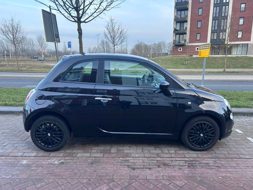 Fiat 500 0.9 Twinair 2014 Zwart, Auto's, Fiat, Voorwielaandrijving, 840 kg, Zwart, Origineel Nederlands