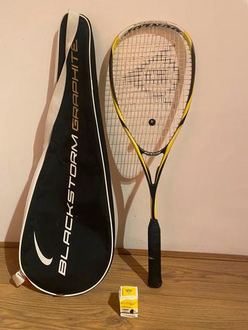 Squash raket Dunlop Blackstorm Graphite + squashbal beschikbaar voor biedingen