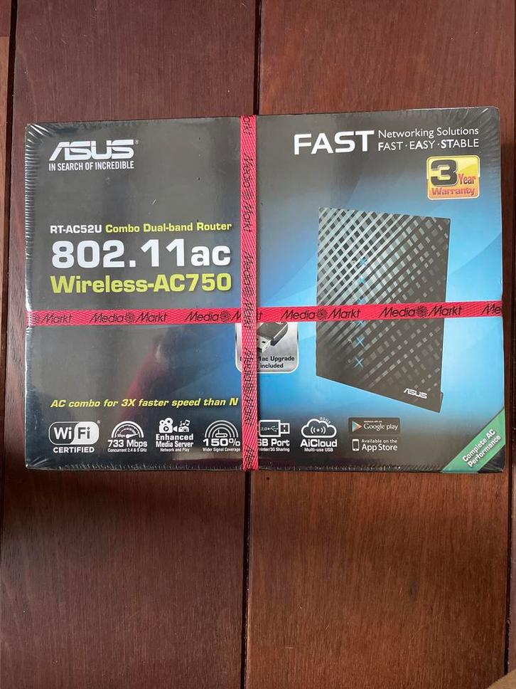 ASUS RT-AC52U, Computers en Software, Netwerk switches, Nieuw, Ophalen of Verzenden