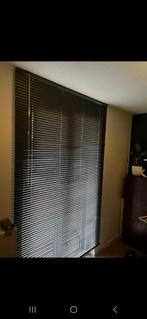 Grijze aluminium jaloezieën - 220x140 cm, Ophalen, Gebruikt, 100 tot 150 cm, 200 cm of meer