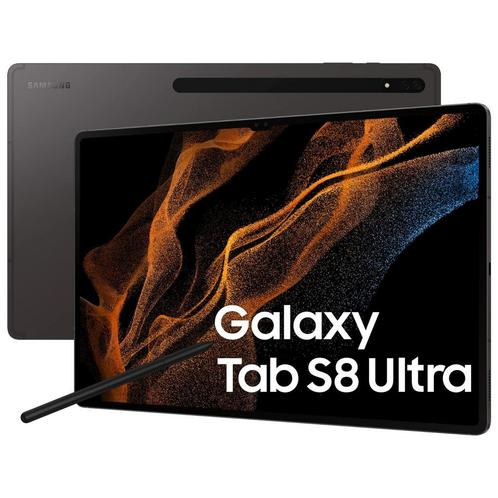samsung tabs s8 ultra + hoes, Computers en Software, Android Tablets, Gebruikt, Wi-Fi, 13 inch of meer, 128 GB, Ophalen