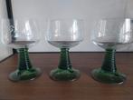 3 grote vintage wijnglazen moezelglazen, Verzamelen, Glas en Borrelglaasjes, Ophalen of Verzenden, Zo goed als nieuw, Overige typen