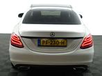 Mercedes-Benz C-Klasse 180 AMG Night Edition 9G Aut- Hleer I, Auto's, Mercedes-Benz, Automaat, 65 €/maand, Leder en Stof, Wit