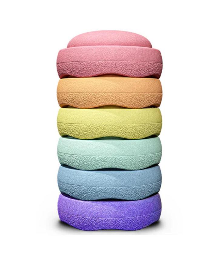 Stapelstein stenen pastel kleur TE HUUR, Kinderen en Baby's, Speelgoed | Educatief en Creatief, Zo goed als nieuw, Bouwen, Ontdekken